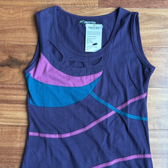 NWT Leopards & Roses cotton dress - Picture 2 of 10